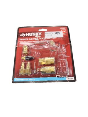 Husky 13-Piece Brass Air-Compressor Accessory Kit HDA51300AV