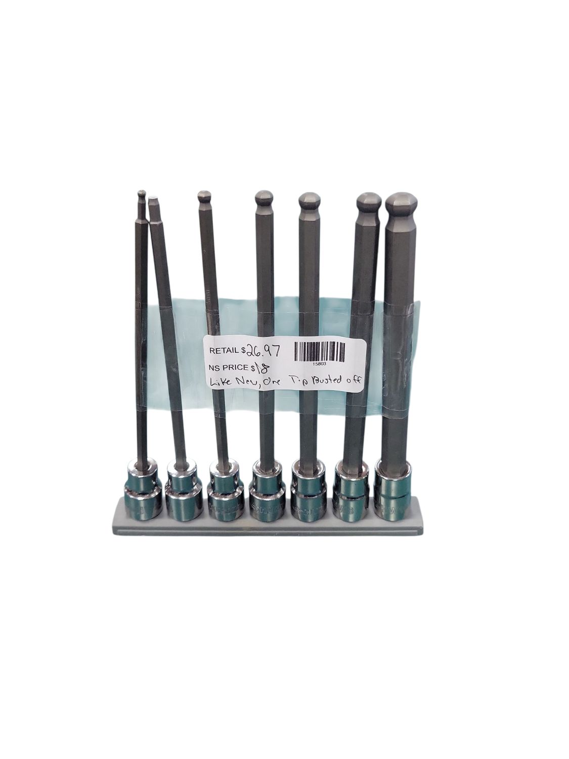 Husky Long Ball End Bit Socket Set Metric (7-Piece) H3DMMLBBS7PCNN .