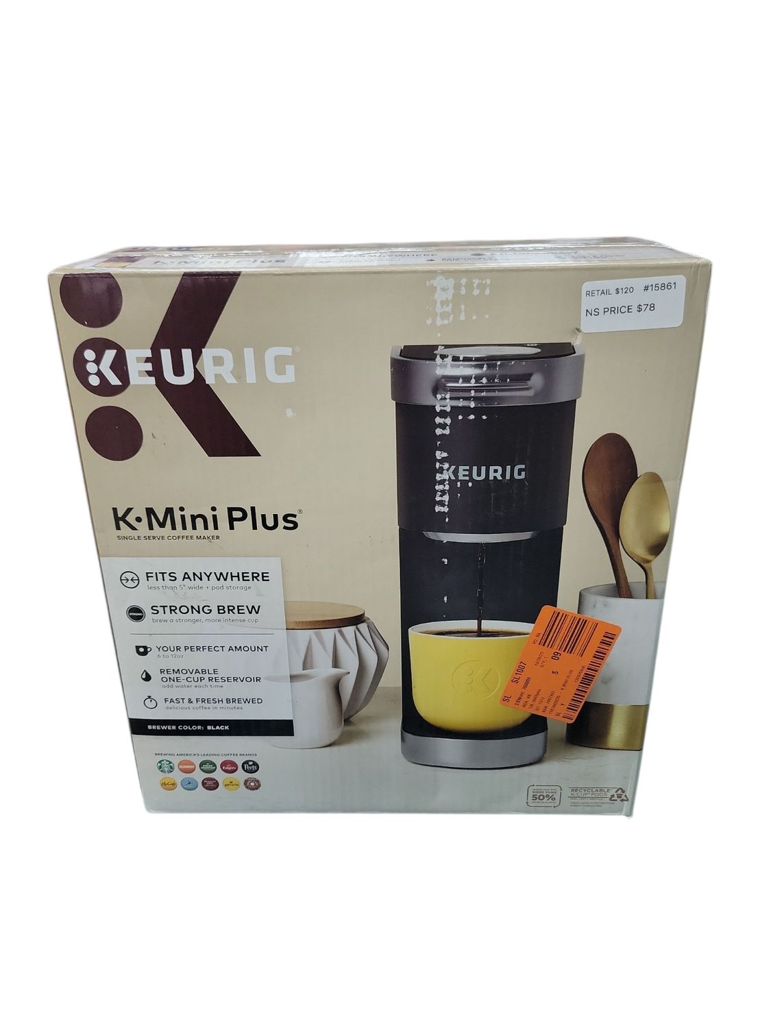 Keurig K Mini Plus Matte Black Single Cup Single Serve Coffee Maker 5000200239