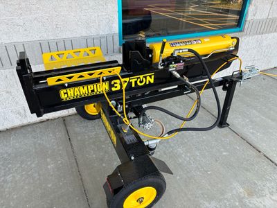 Champion Power Equipment 37 Ton 338 cc Gas Powered Full Beam Log Splitter w/ Vertical/Horizontal Operation and Auto Return with Hydraulic Oil 201519
