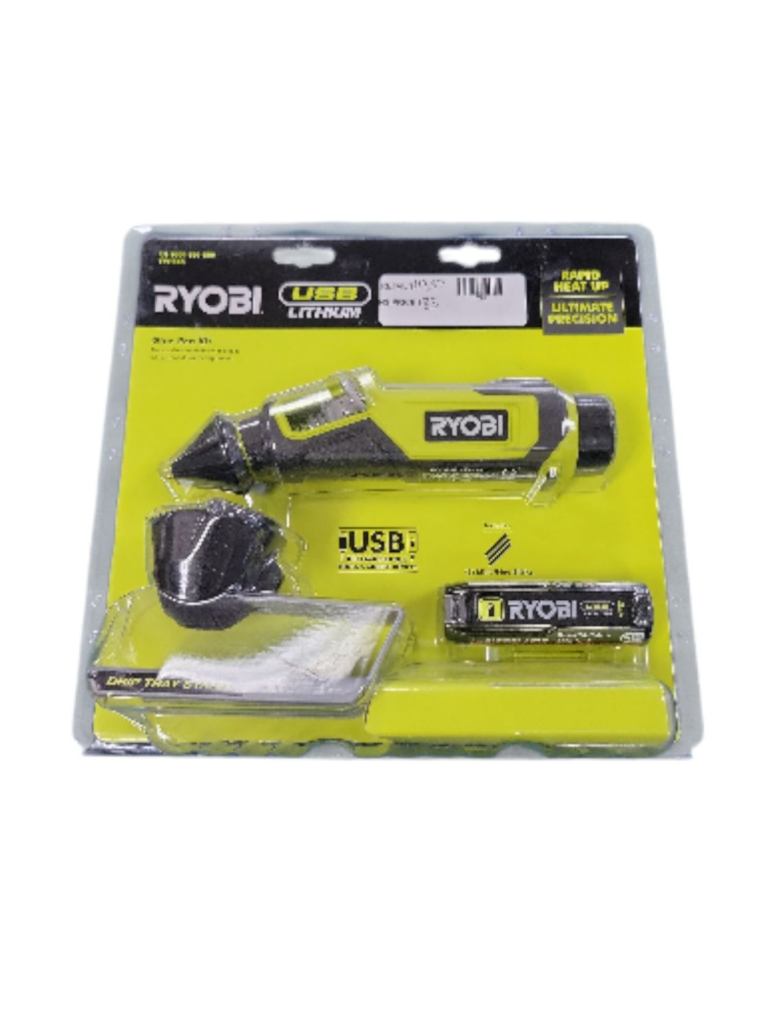 RYOBI USB Lithium Glue Pen Kit with 2.0 Ah USB Lithium Battery and Charging Cable FVH56K