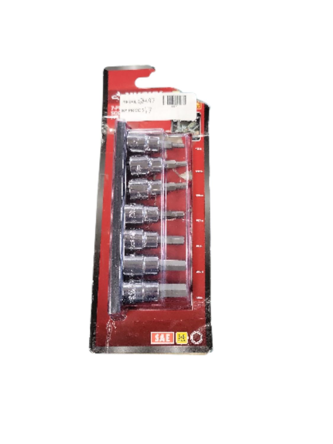 Husky 3/8 in. Drive SAE Hex Bit Socket Set (7-Piece) H3DSAE7PCHBSSR