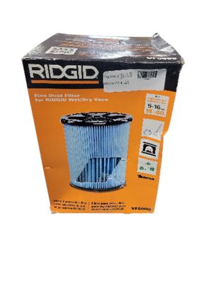 RIDGID Genuine Fine Dust Pleated Paper Wet Dry Vac Shop Vacuum Filter for Most 5-16 Gal. RIDGID Wet Dry Vacs (1-Pack) VF5000