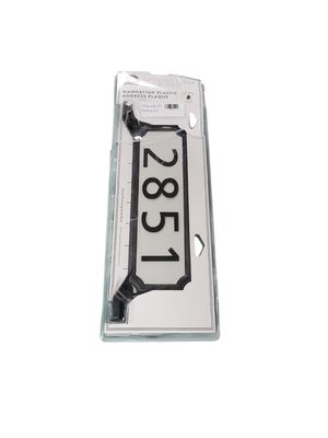 Architectural Mailboxes Manhattan Address Plaque Black 3460B-10