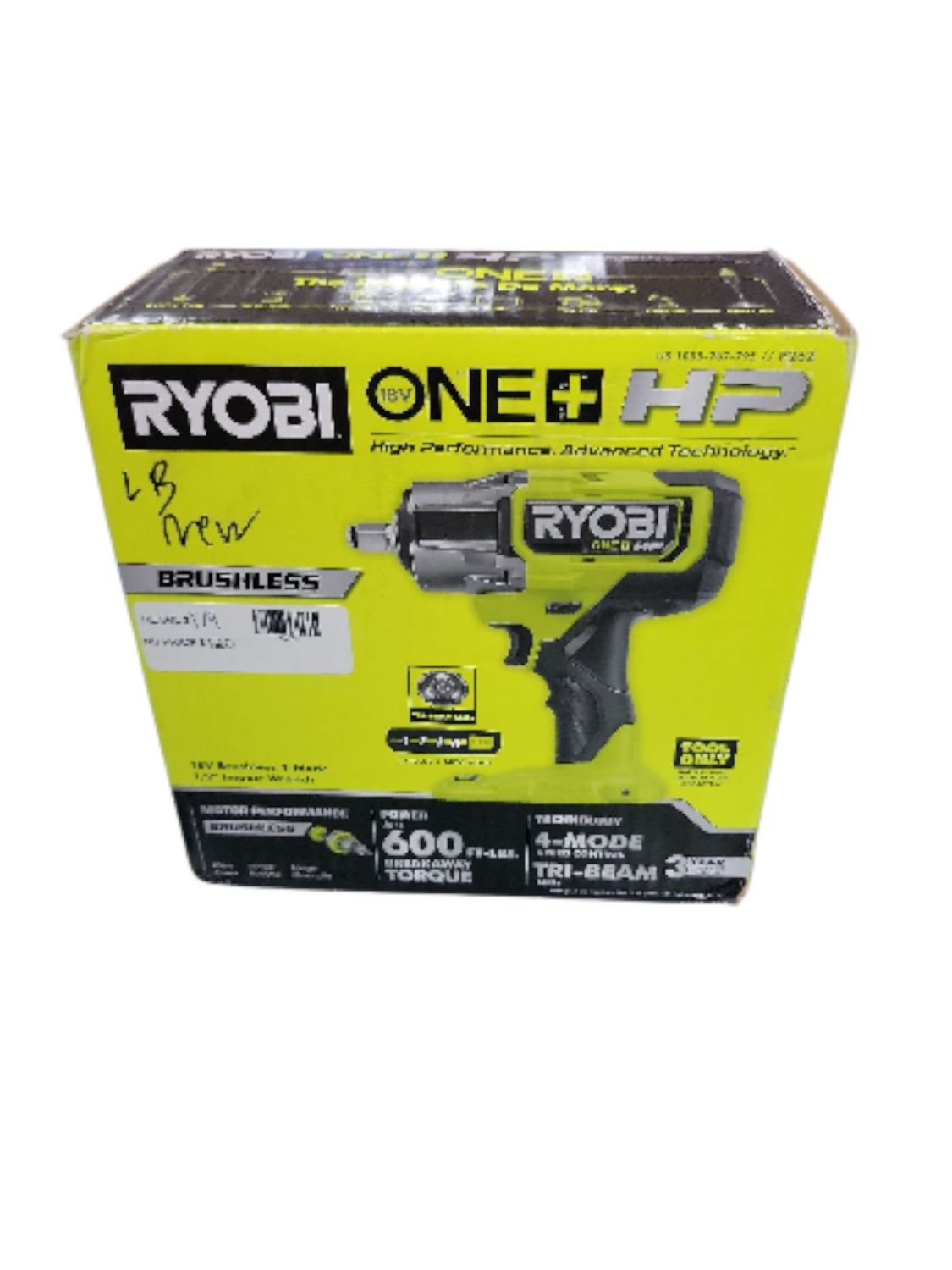 RYOBI ONE+ HP 18V Brushless Cordless 4-Mode 1/2 in. Impact Wrench (Tool Only) P262