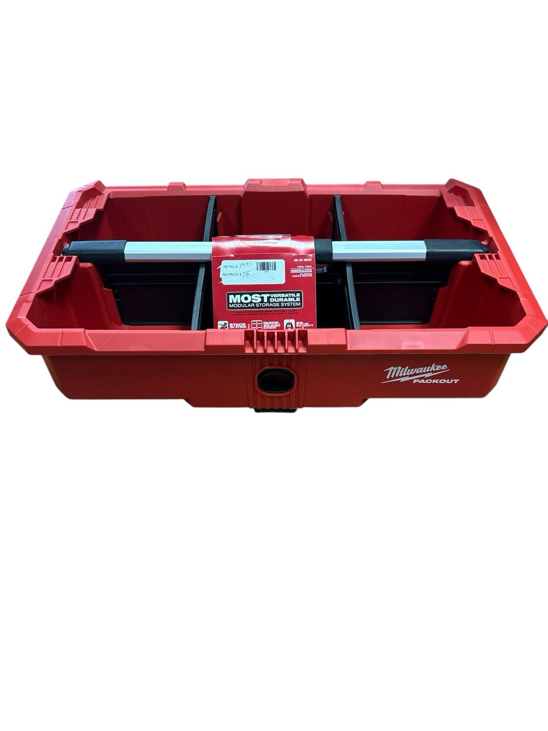 Milwaukee PACKOUT Tool Tray with Quick Adjust Dividers 48-22-8045