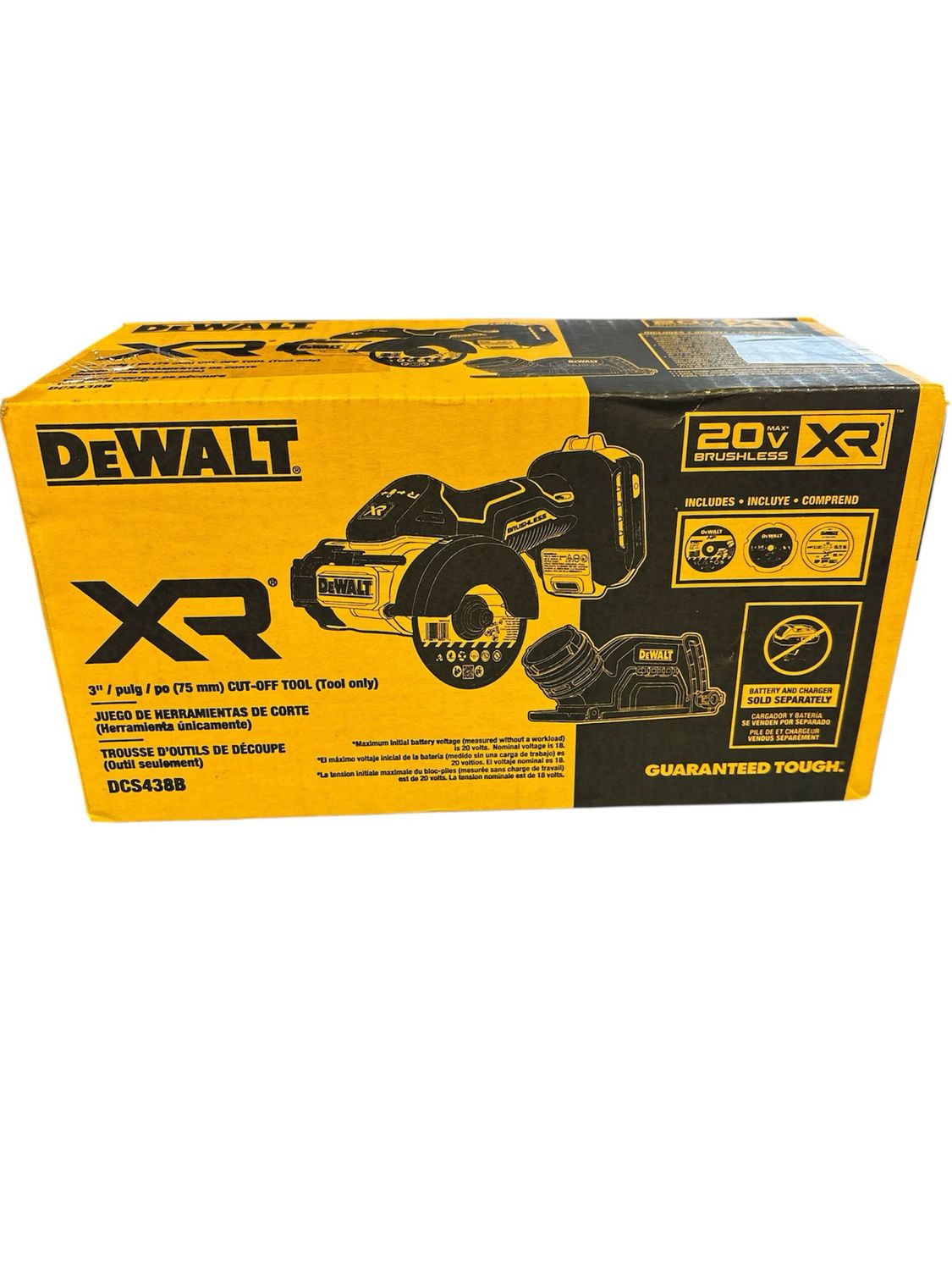 DEWALT 20V XR Cordless 3 in. Cut-Off Tool (Tool Only) DCS438B  .