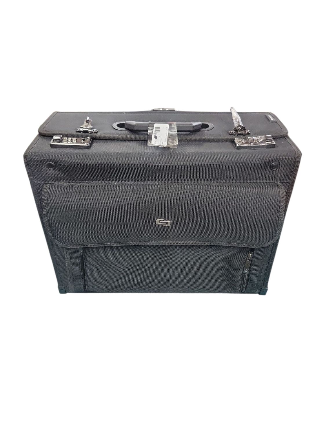 Solo New York Rolling Catalog Case with Wheels - Roller Laptop Bag, Wheeled Briefcase for Women &amp; Men, Carry On Size for Travel, Litigation Bag for Lawyers, Fits 17.3&quot; Computer - Classic, Black