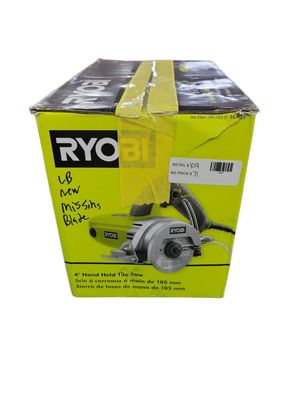 RYOBI 12 -Amps 4 in. Blade Corded Wet Tile Saw TC401  .