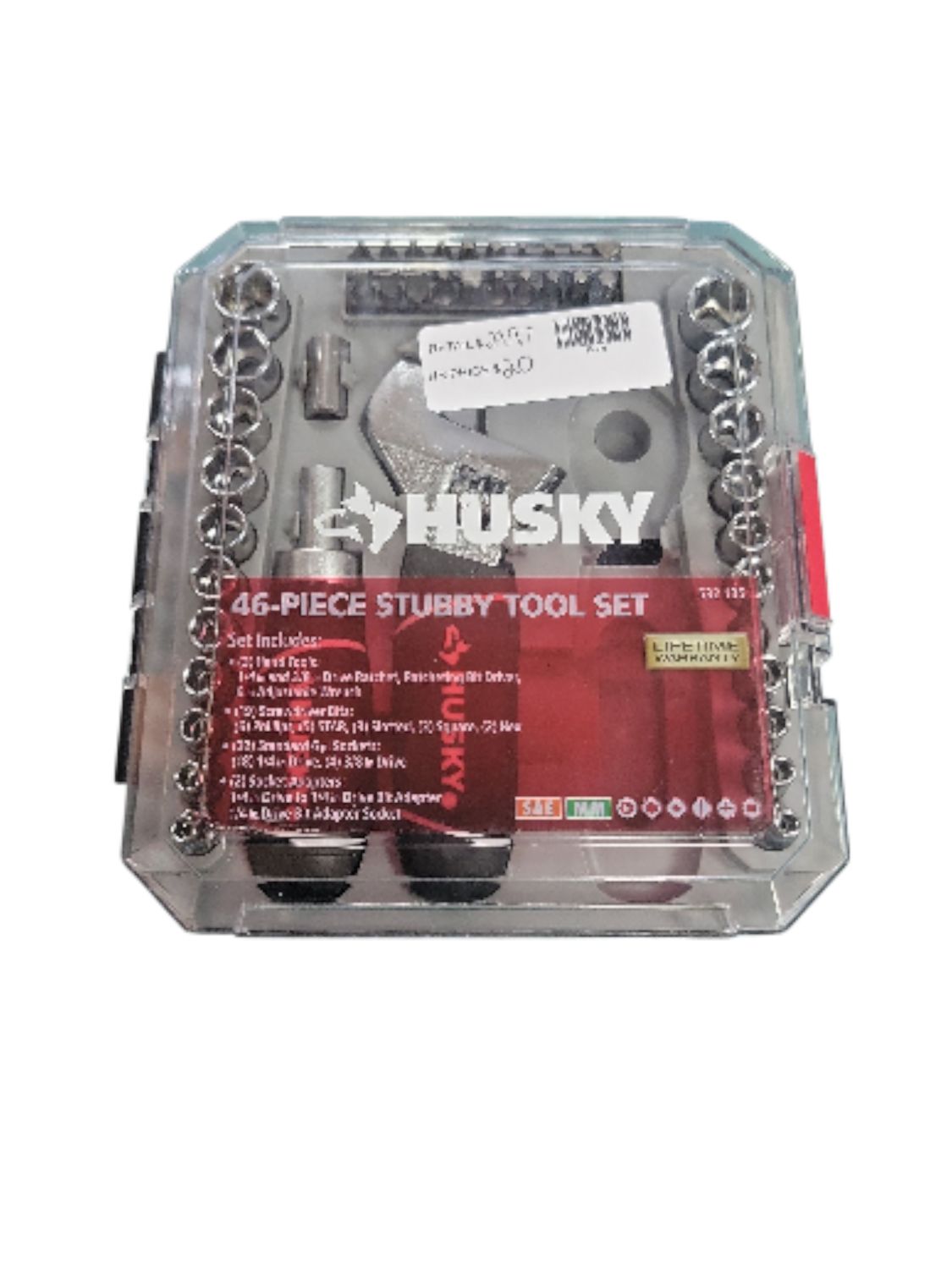 Husky 1/4 in. and 3/8 in. Stubby Ratchet and Socket Set (46-Piece) H46PCSTS
