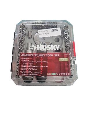 Husky 1/4 in. and 3/8 in. Stubby Ratchet and Socket Set (46-Piece) H46PCSTS