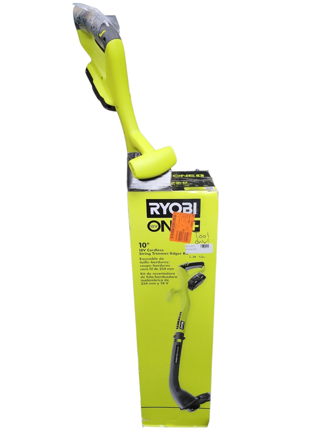 RYOBI ONE+ 18V 10 in. Cordless Battery String Trimmer/Edger (Tool Only) PCLST01B