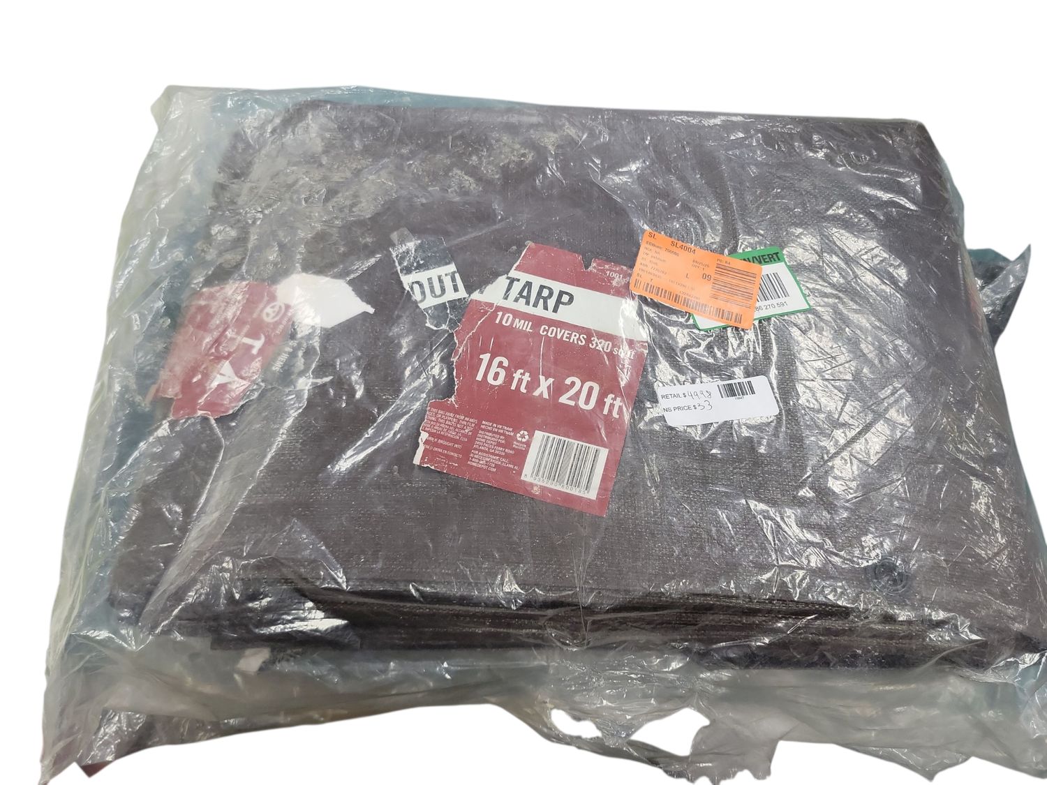 Everbilt 16 ft. x 20 ft. Brown and Silver Heavy Duty Tarp PYHD1620