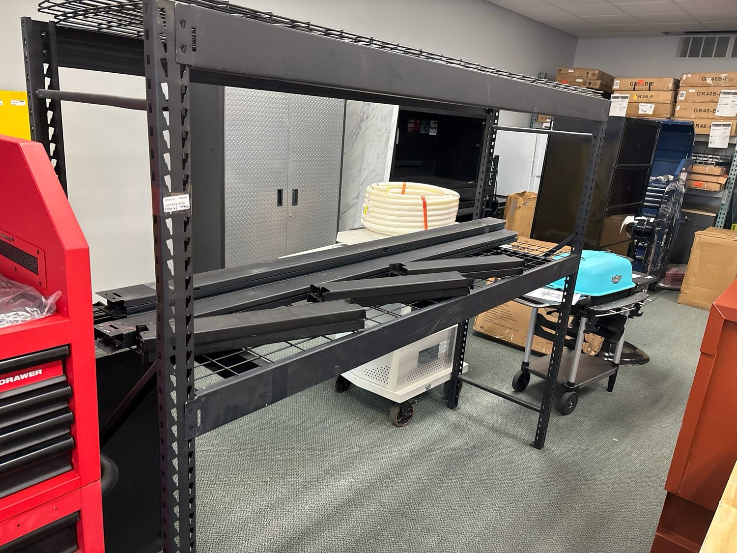 Husky 5-Tier Industrial Duty Steel Freestanding Garage Storage Shelving Unit in Black (90 in. W x 77 in. H x 24 in. D)