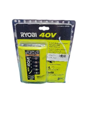 RYOBI 40V Lithium-Ion Charger with USB Port OP403A   .