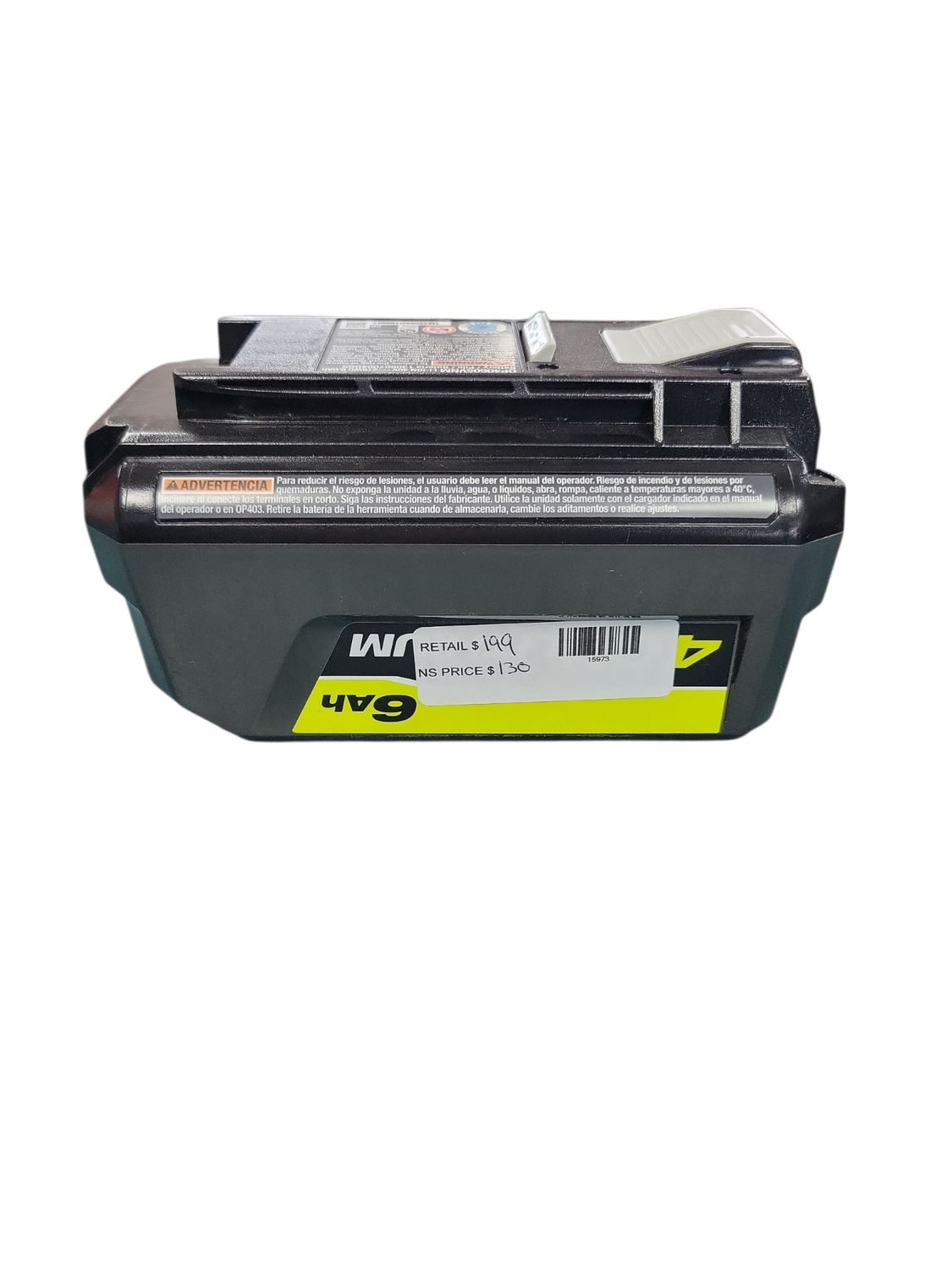 RYOBI 40V Lithium-Ion 6.0 Ah High Capacity Battery OP4060A1 .