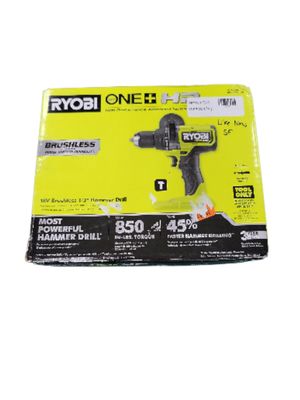 RYOBI ONE+ HP 18V Brushless Cordless 1/2 in. Hammer Drill (Tool Only) PBLHM102B