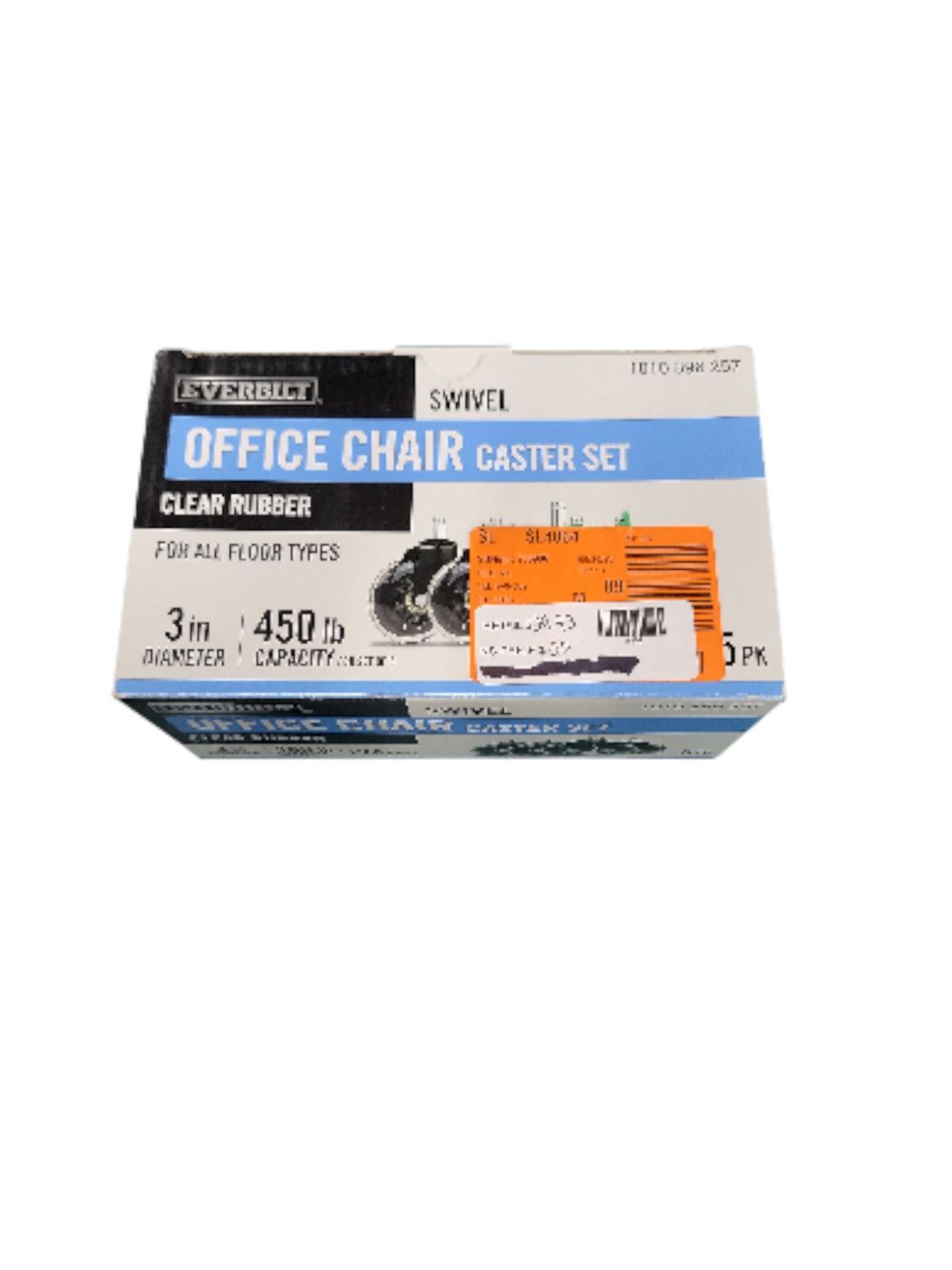 Everbilt Black 3 in. Rollerblade Office Chair Caster Wheels (5-Pack) 40-001862