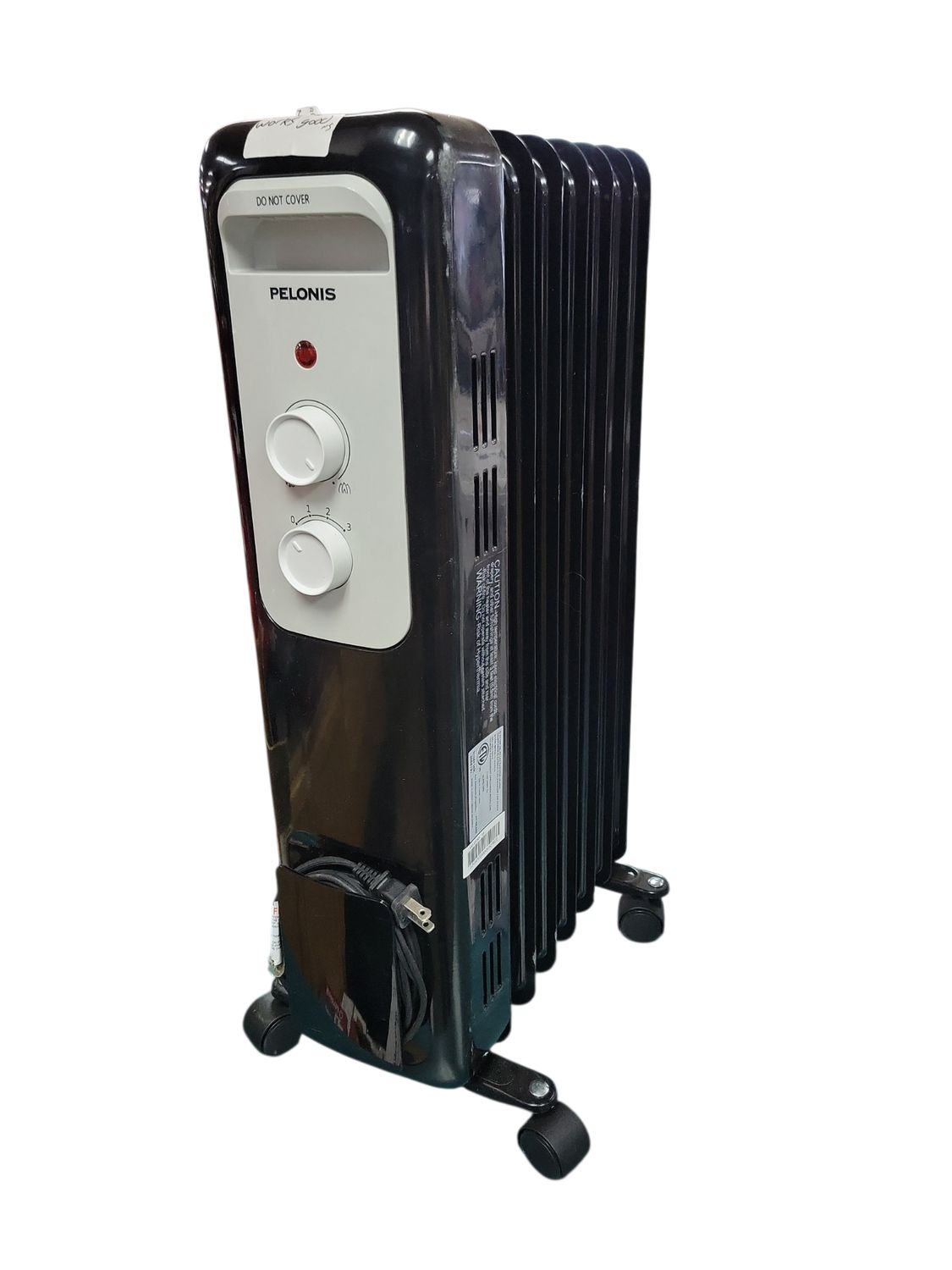 Pelonis 1,500-Watt Oil-Filled Radiant Electric Space Heater with Thermostat HO-0279 LIGHT USE