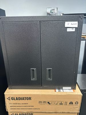 Gladiator Steel 1-Shelf Wall Mounted Garage Cabinet in Hammered Granite GAWG28FDESG