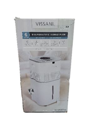 Vissani 6 Gal. Evaporative Humidifier for Whole House in White VK-8529A