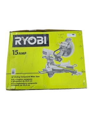 RYOBI 15 Amp 10 in. Corded Sliding Compound Miter Saw with LED Cutline Indicator TSS103  .