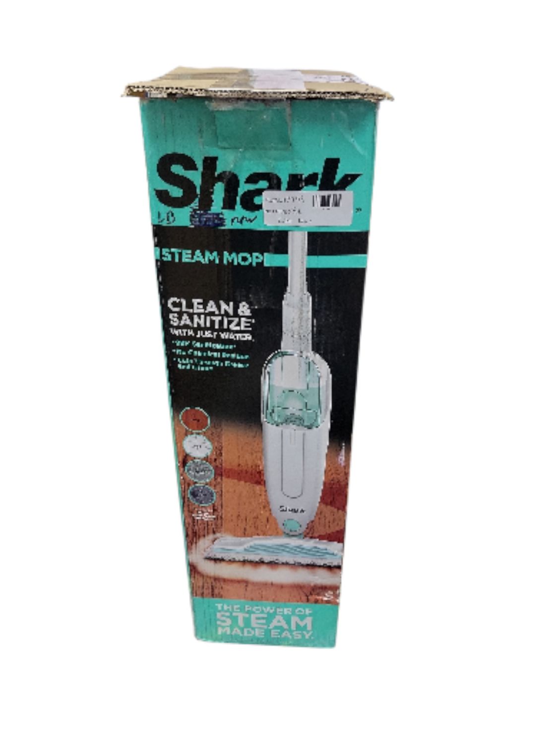 Shark Corded Steam Mop for Hard Floor Surfaces, Tile, Stone, Laminate in Blue with XL Removable Water Tank S1000    .