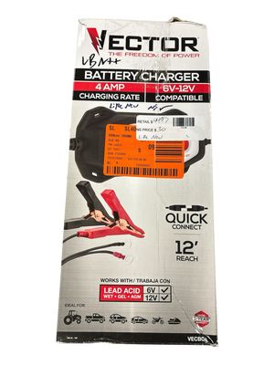 VECTOR 4 Amp Battery Charger/Maintainer VECBC4