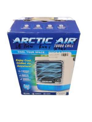 ARCTIC AIR Turbo Chill Desktop Evaporative Space Cooler with LED Nightlight AATC-PD27  .