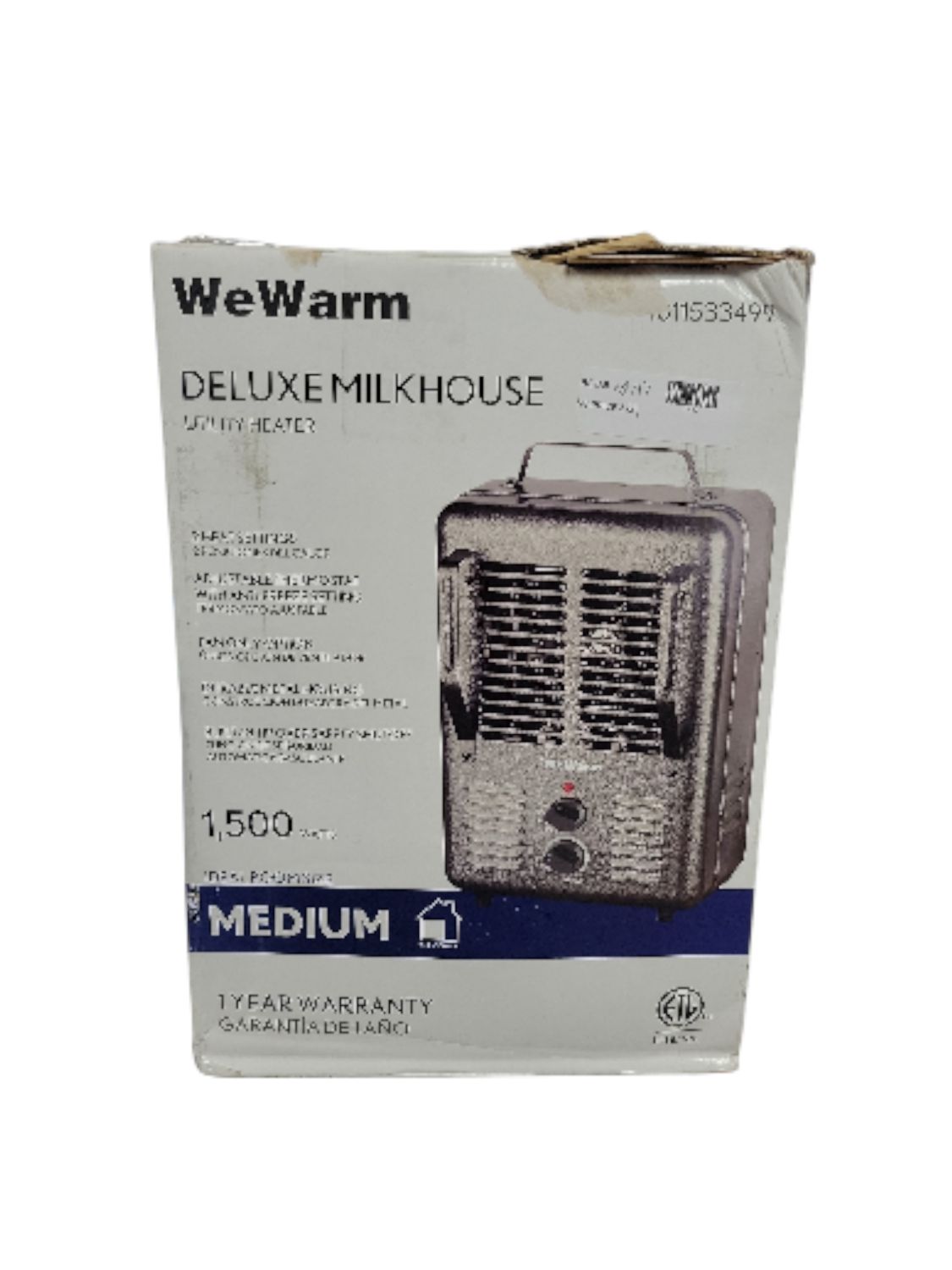 WeWarm DELUXE MILKHOUSE UTILITY HEATER HT1912 .  .