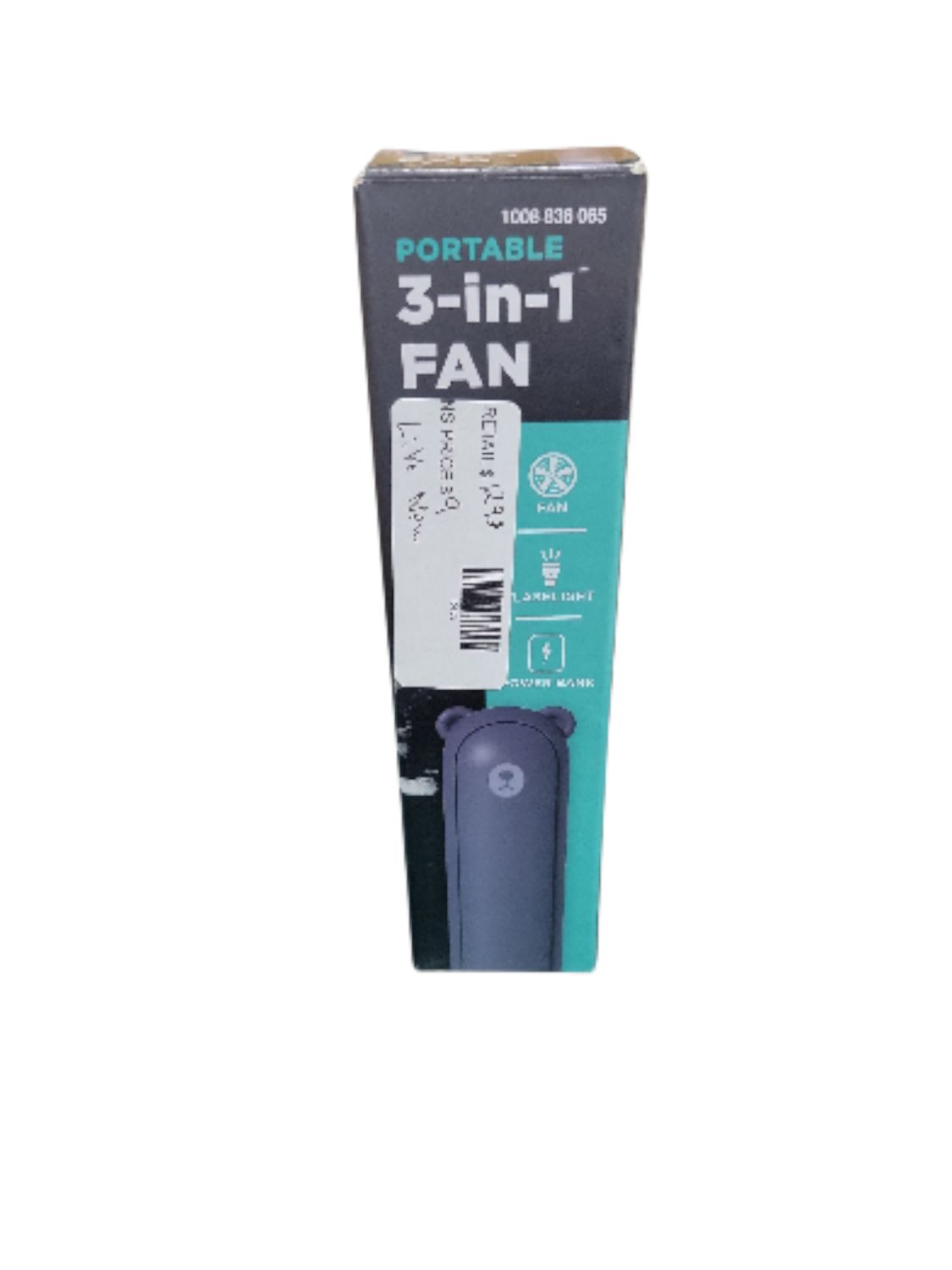 5 in. 3 in 1 Blue Personal Portable Fan F-8