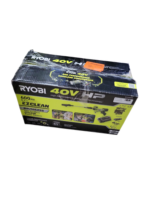 RYOBI 40V HP Brushless EZClean 600 PSI 0.7 GPM Cordless Battery Cold Water Power Cleaner with 2.0 Ah Battery and Charger RY124052K    .