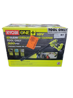 RYOBI ONE+ 18V EZClean 320 PSI 0.8 GPM Cordless Battery Cold Water Power Cleaner (Tool Only) RY120350   .