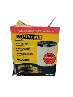MULTI FIT General Purpose Replacement Wet Dry Vac Filter for Most 5 to 20 Gallon CRAFTSMAN Shop Vacuums (1-Pack) VF7816 .