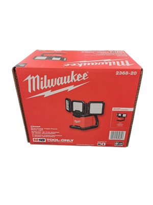 Milwaukee M18 18-Volt Lithium-Ion Cordless 4500 Lumens ROVER Dual Power Triple-Panel Flood &amp; Area Light (Tool-Only) 2368-20