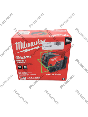 Milwaukee M12 12-Volt Lithium-Ion Cordless Green 125 ft. Cross Line and Plumb Points Laser Level (Tool-Only) 3622-20