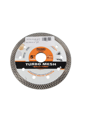 RIDGID 5 in. Turbo Mesh Rim Diamond Blade HD-CM50P  .