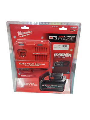 Milwaukee M18 18-Volt Lithium-Ion REDLITHIUM FORGE Starter Kit with 8.0Ah Battery and Rapid Charger 48-59-1881