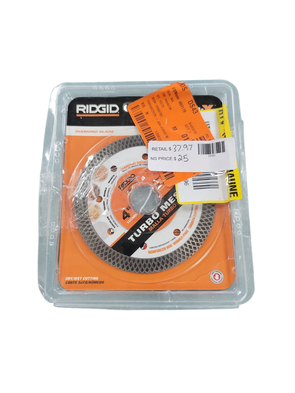 RIDGID 4 in. Mesh Continuous Rim Diamond Blade HD-CM40P