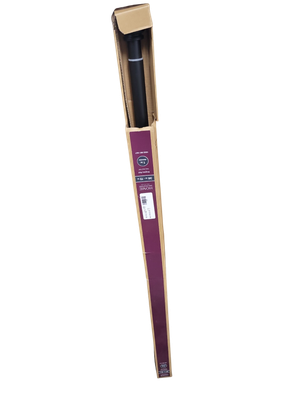 Home Decorators Collection 36 in. - 72 in. End Cap Telescoping 1 in. Single Curtain Rod in Matte Black AMB72FOHJ07