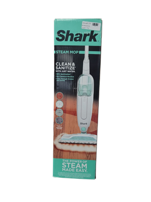 Shark Corded Steam Mop for Hard Floor Surfaces, Tile, Stone, Laminate in Blue with XL Removable Water Tank S1000 .