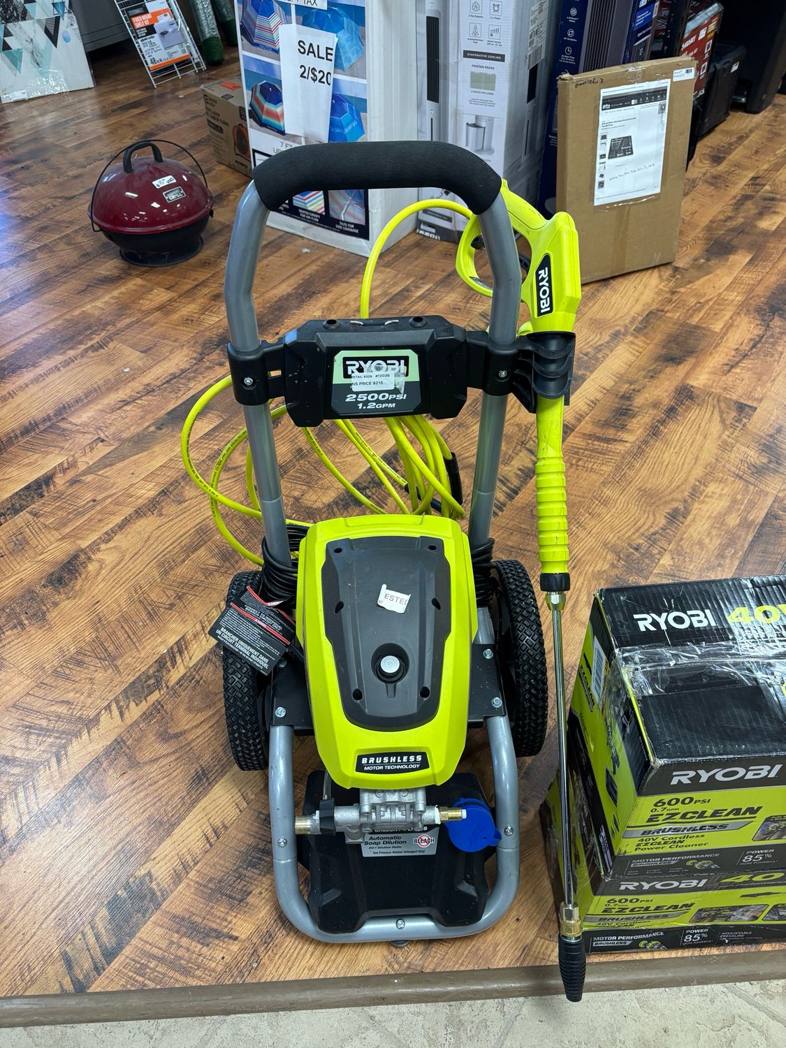 RYOBI 2500 PSI 1.2 GPM High Performance Cold Water Electric Pressure Washer RY142500