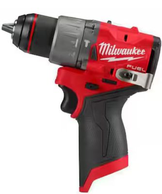 Milwaukee M12 FUEL 12V Lithium-Ion Brushless Cordless 1/2 in. Hammer Drill (Tool-Only) 3404-20  .