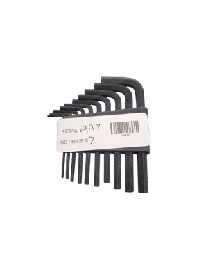 Husky SAE Short Arm Hex Key Set (10-Piece) HSAHKS10PCN-06  .