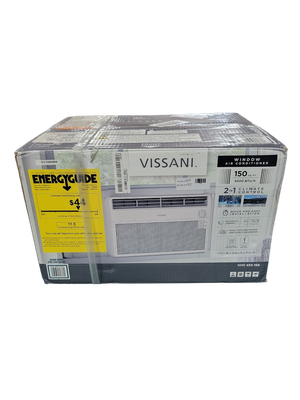 Vissani 5,000 BTU 115-Volt Window Air Conditioner for 150 sq. ft Rooms with Dehumidifier in White VW5024