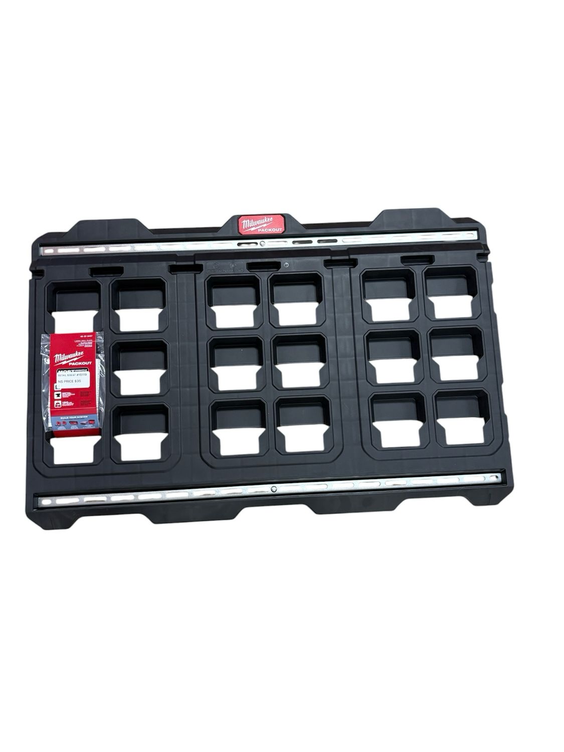 Milwaukee 20 in. x 30.75 in. Wall Plate in Black 48-22-8497 .