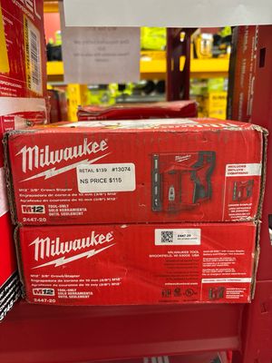 Milwaukee M12 12-Volt Lithium-Ion Cordless 3/8 in. Crown Stapler (Tool-Only) 2447-20  .
