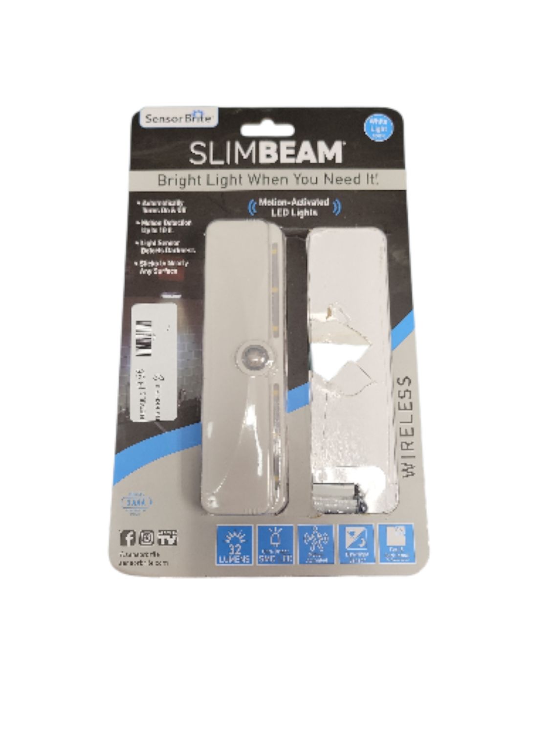 Sensor Brite Motion Activated LED Strip Night Light (1-pack) SLIM-CD4