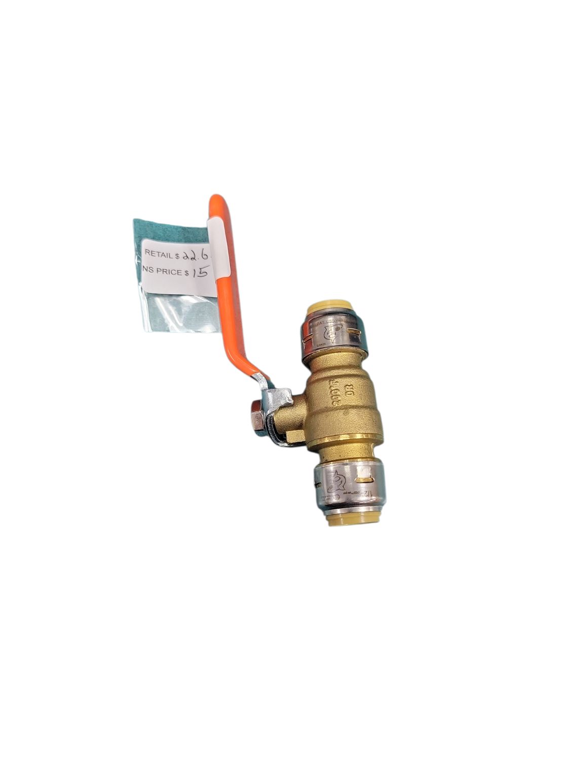 SharkBite Max 1/2 in. Brass Push-to-Connect Ball Valve UR22222