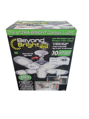 BEYOND BRIGHT 60-Watt Ultra Bright LED Light Bulb 6500K with 10 Adjustable Light Panels BEBRNOV-PD27